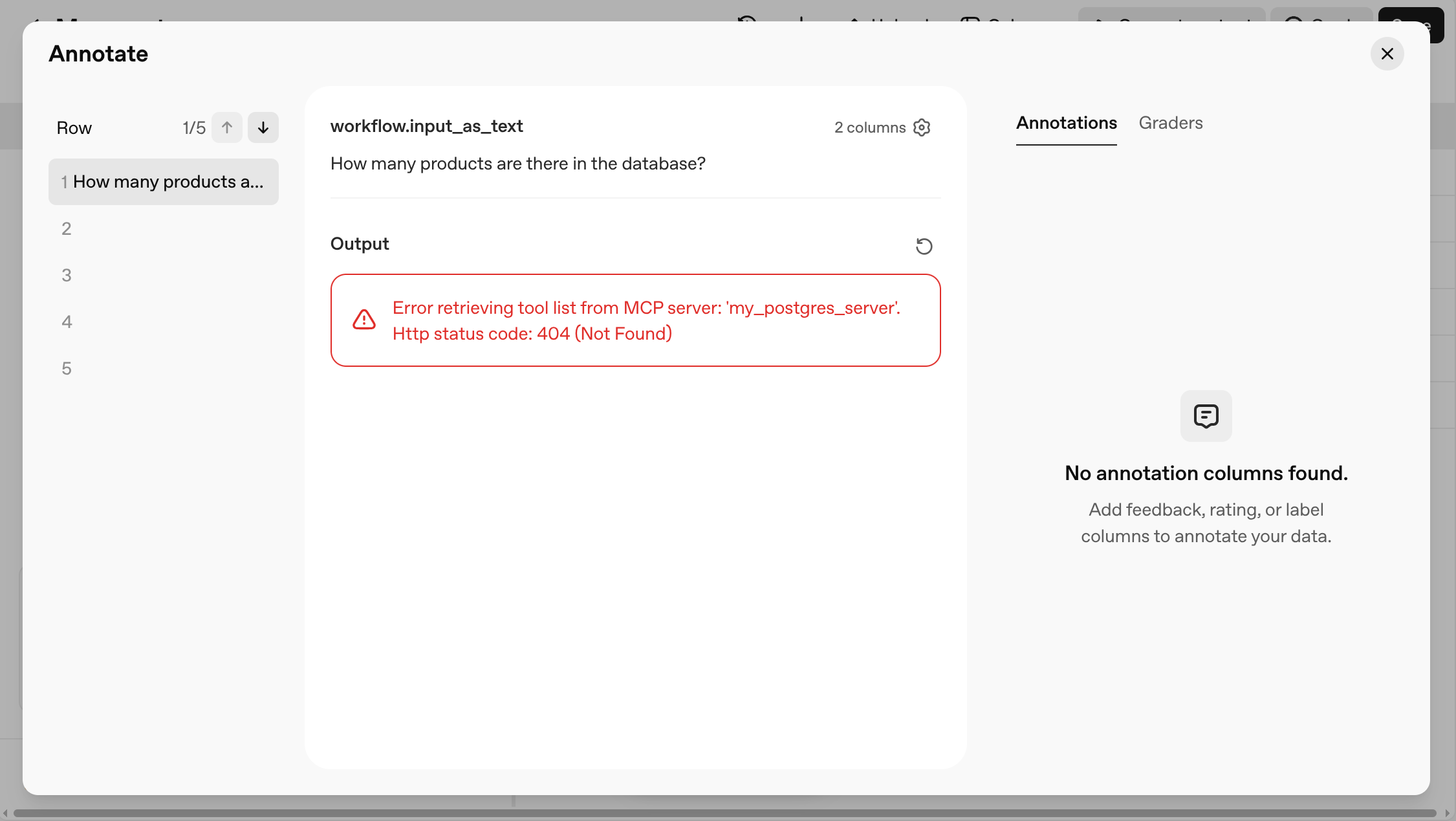 Error trying to setup a simple MCP connection in Agent Builder